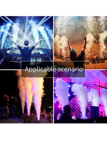 Image of 500W Party Smoke Machine with RGB LED Light Wireless Remote DJ Disco Fog Machine