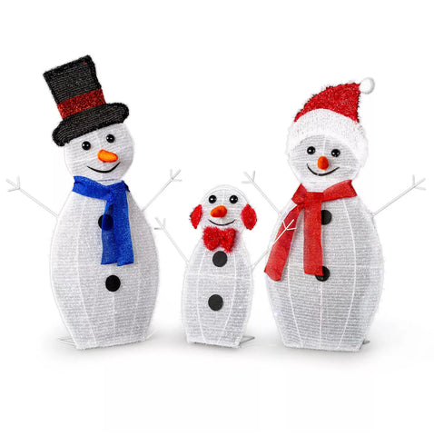 Image of Set of 3 Christmas Snowman LED