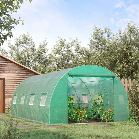 Image of Walk in Polytunnel Garden Greenhouse 6 x 3M