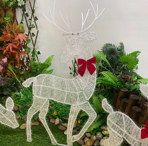 Image of Christmas Decoration Reindeer Family Set Of 3