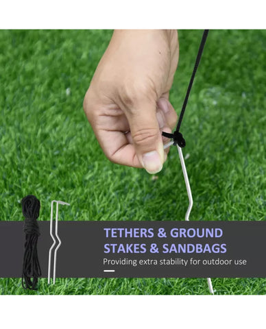 Image of Inflatable Snowman Family Christmas 4FT Blow Up LED Lights Xmas Decor HOMCOM