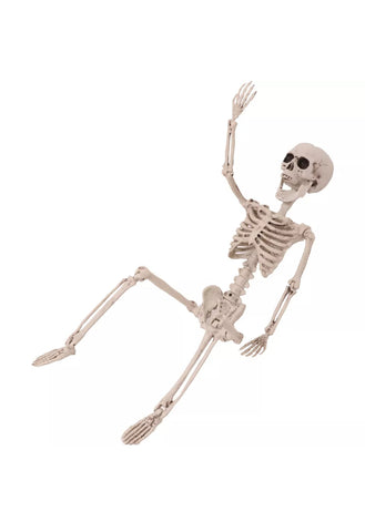 Image of 2 X LARGE POSEABLE HUMAN SKELETON 64CM HALLOWEEN DECORATION