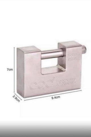 Image of HEAVY DUTY ARMOURED PADLOCK SECURITY LOCK 10 KEYS 94MM