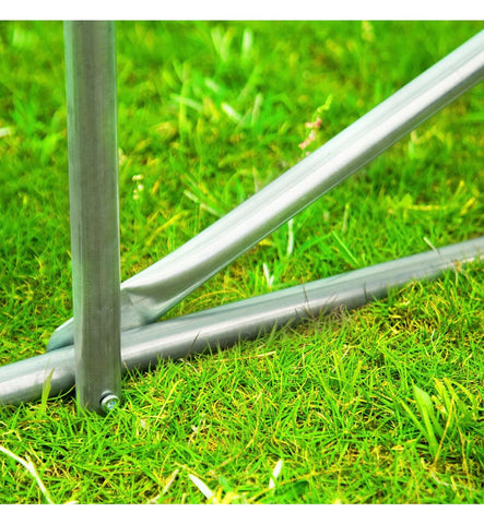 Image of 6M X 3M Heavy Duty Fully Galvanised Steel Frame Polytunnel Greenhouse