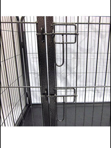 Image of Heavy Duty Puppy Playpen Run Crate Enclosure Whelping Dog Cage inc Floor