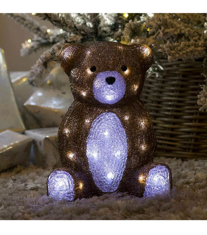 Image of Christmas Light Acrylic Character LED Novelty Decoration Outdoor Indoor Santa, Snowman, Penguin, Fox, Bear, Mushroom Lights