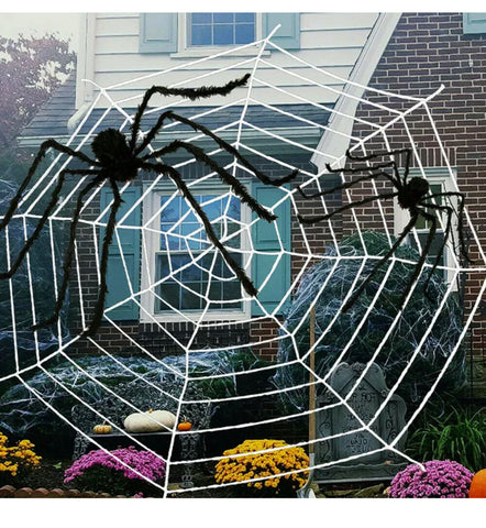 Image of Giant 6.5FT / 2M Large Black Spider Halloween Decoration Haunted House