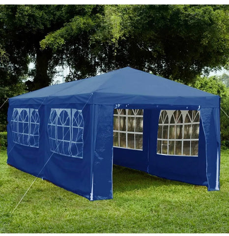 Image of 3X6M WITH 6 SIDES MARQUEE GAZEBO TENT GARDEN PARTY WATERPROOF CANOPY SHELTER WINDBARS