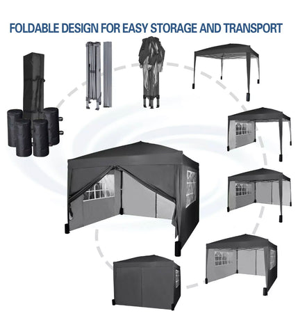 Image of Premier Waterproof 3x3m Pop Up Marquee With WEIGHT BAGS