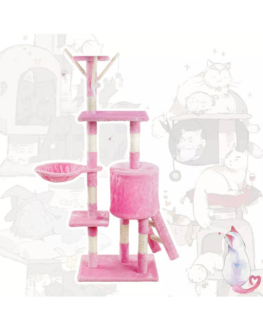 Image of Deluxe Scratching Scratch Post Kitten Cat Climbing Frame