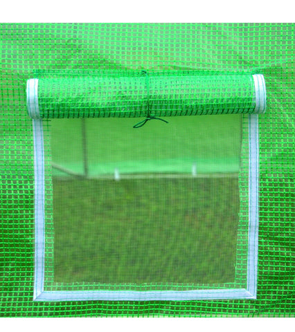 Image of 6M X 3M Heavy Duty Fully Galvanised Steel Frame Polytunnel Greenhouse