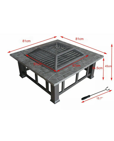 Image of 3in1 Outdoor Fire Pit BBQ