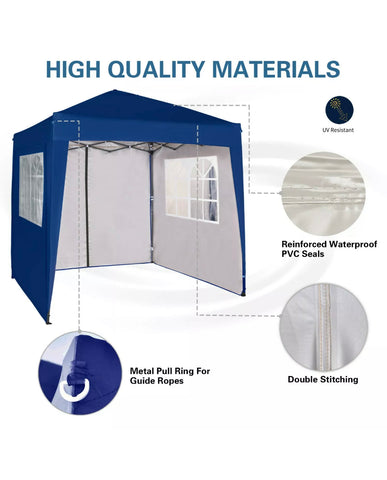 Image of 2x2m Pop up Outdoor Garden Marquee Canopy