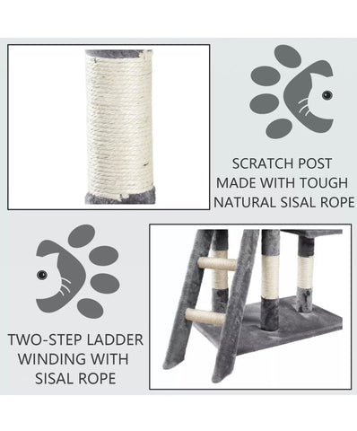 Image of Deluxe Scratching Scratch Post Kitten Cat Climbing Frame