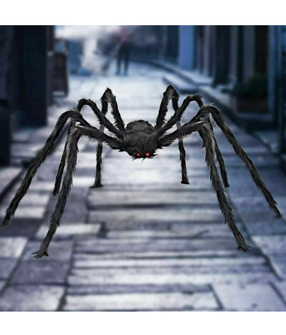 Image of Giant 6.5FT / 2M Large Black Spider Halloween Decoration Haunted House