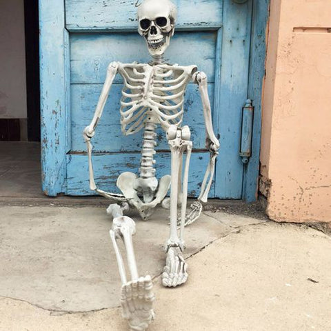 Image of Giant Life Size Skeleton 165cm Posable Full Decoration Party Halloween