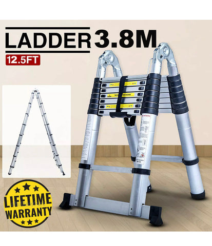 Image of Aluminium Telescopic Ladder 2.6M TO 6M Heavy Duty