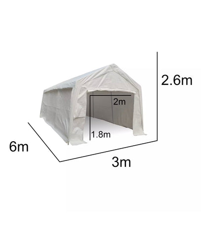 Image of Heavy Duty Portable Garage Carport Marquee Shelter 3m x 6m
