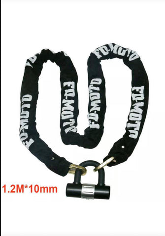 Image of Heavy Duty 3KG STEEL Heavy Duty Scooter Motorcycle Motorbike Security Lock 1.2M