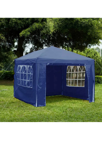 Image of 3X3M WITH 4 SIDES MARQUEE GAZEBO TENT GARDEN PARTY WATERPROOF CANOPY SHELTER WINDBARS