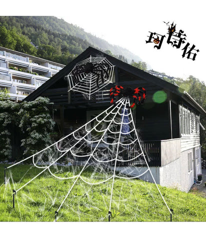 Image of Giant 6.5FT / 2M Large Black Spider Halloween Decoration Haunted House