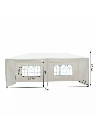 Image of 3x6M Marquee Gazebo Party Tent With Sides Canopy