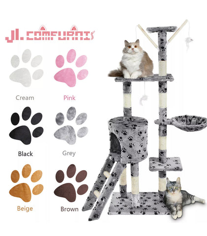 Image of Deluxe Scratching Scratch Post Kitten Cat Climbing Frame