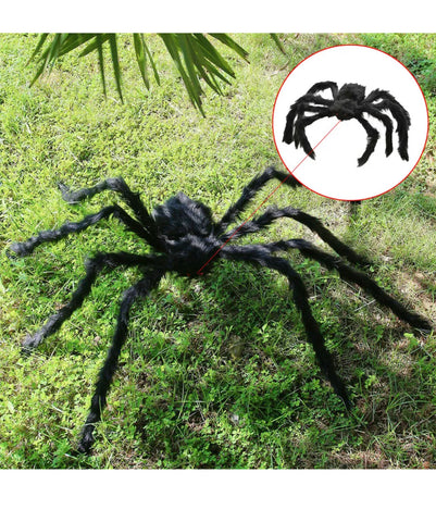 Image of Giant 6.5FT / 2M Large Black Spider Halloween Decoration Haunted House
