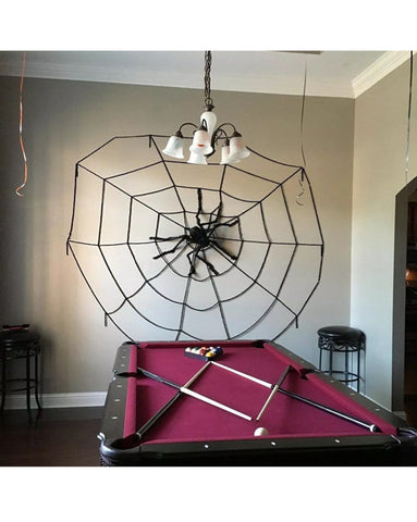 Image of Giant 6.5FT / 2M Large Black Spider Halloween Decoration Haunted House
