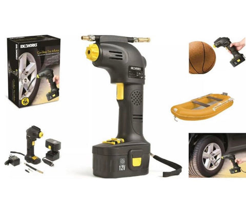 Image of Rechargeable Cordless Tyre Inflator Air Compressor Car Pump