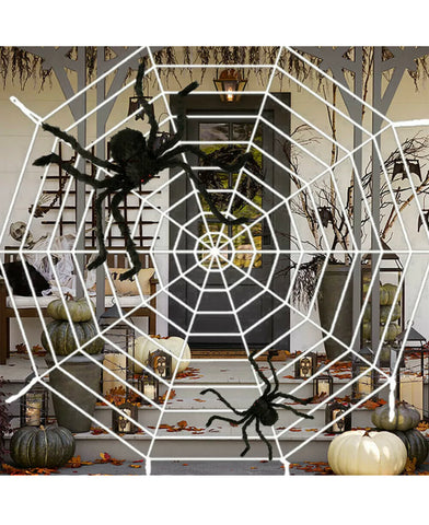 Image of Giant 6.5FT / 2M Large Black Spider Halloween Decoration Haunted House