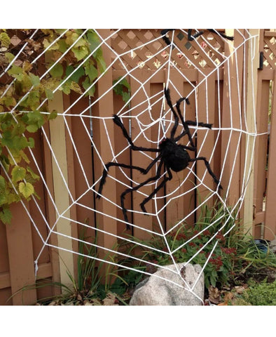 Image of Giant 6.5FT / 2M Large Black Spider Halloween Decoration Haunted House