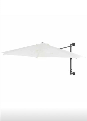 Image of Wall Mounted Parasol Outdoor Patio Umbrella Sun Shade 3m 9.8ft