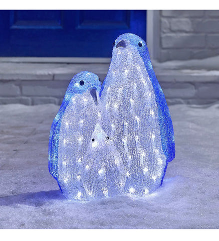 Image of Christmas Light Acrylic Character LED Novelty Decoration Outdoor Indoor Santa, Snowman, Penguin, Fox, Bear, Mushroom Lights