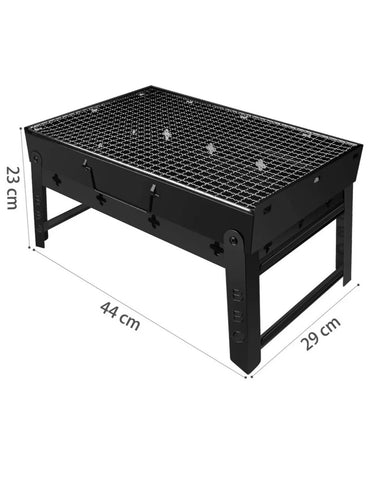 Image of Portable Foldable BBQ Barbecue Charcoal Grill for Outdoor Cooking Camping Hiking Picnics