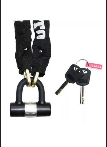 Image of Heavy Duty 3KG STEEL Heavy Duty Scooter Motorcycle Motorbike Security Lock 1.2M
