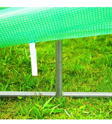 Image of 6M X 3M Heavy Duty Fully Galvanised Steel Frame Polytunnel Greenhouse