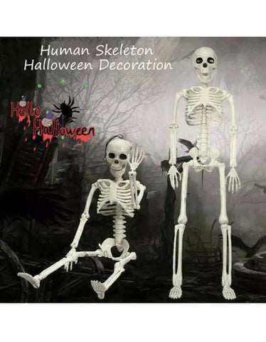 Image of Giant Life Size Skeleton 165cm Posable Full Decoration Party Halloween