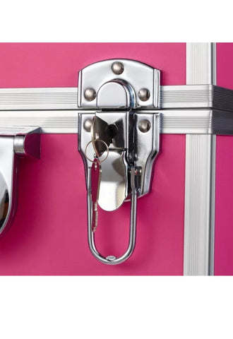 Image of Cosmetic Makeup Beauty Nail Salon Hairdresser Trolley Case Pink or Black