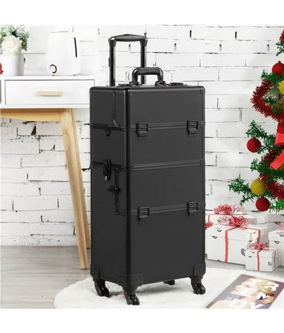 Image of Premium 3 in 1 Makeup Trolley Case Makeup Box