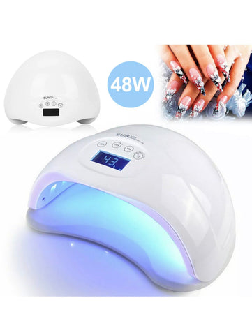 Image of Nail Lamp 48W UV LED Gel Nail Dryer Cure Manicure Pedicure Machine
