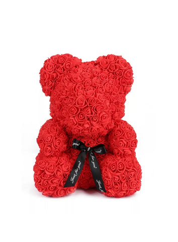 Image of 25cm/40cm Foam Rose Flower Christmas Gift Rose Teddy Bear For Birthday Wedding
