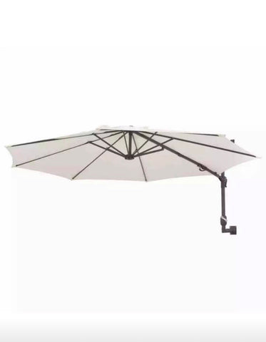Image of Wall Mounted Parasol Outdoor Patio Umbrella Sun Shade 3m 9.8ft