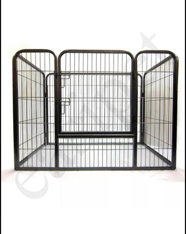 Image of Heavy Duty Puppy Playpen Run Crate Enclosure Whelping Dog Cage inc Floor
