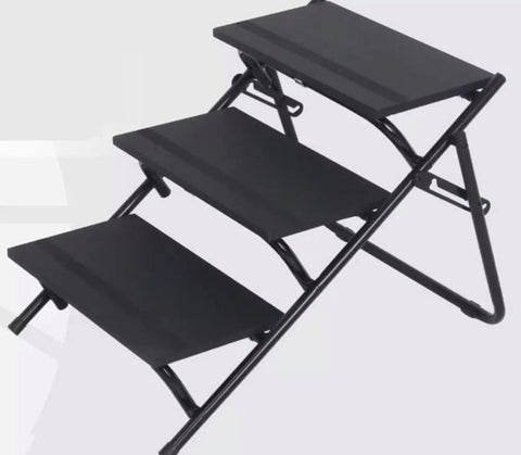 Image of 2 in 1 Dog Pet Puppy Ramp & Stairs Folding Lightweight Portable Cat Travel Step