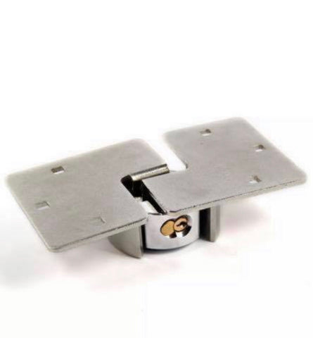 Image of Heavy Duty High Quality Steel Padlock & Hasp x 2 Van Lock Set with 4 keys & bolts