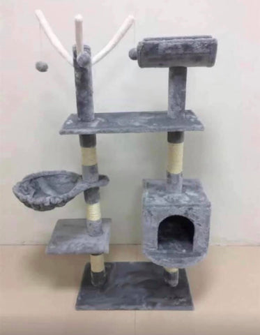 Image of Deluxe Scratching Scratch Post Kitten Cat Climbing Frame