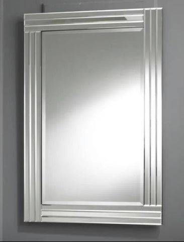 Image of Large Triple Bevelled Wall Mirror