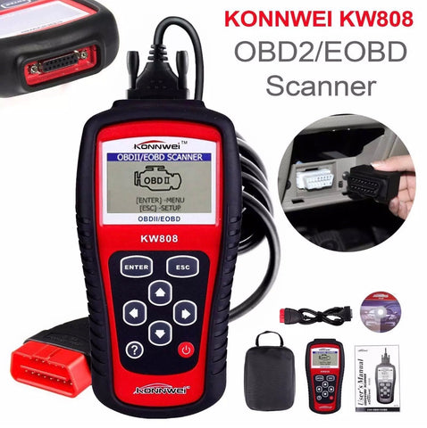 Image of OBD2 OBD 2 Scanner CAN Engine Reset Tool Car Diagnostic Code Reader UK