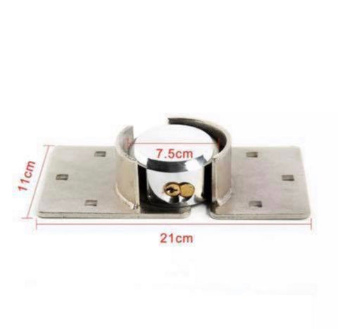 Image of Heavy Duty High Quality Steel Padlock & Hasp Van Lock Set with 2 keys!